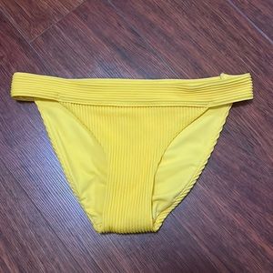 yellow hollister bikini bottoms